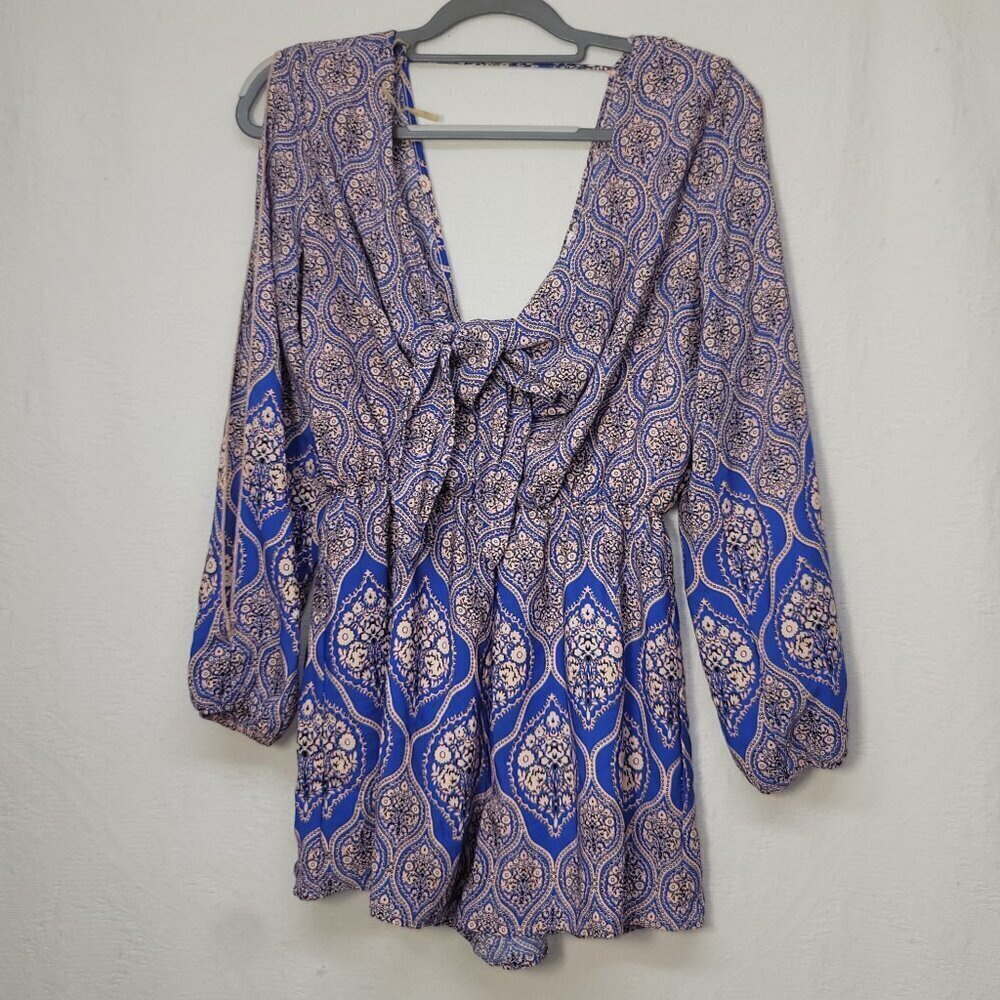 791. A'gaci Romper Floral Sz M